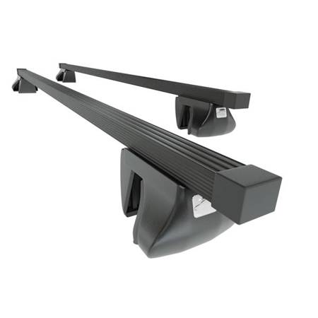 Steel roof rack for Jeep Renegade SUV (2015-....) - black - Amos - Alfa - O - rail roofs