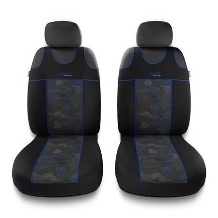 T-shirt seat covers for Audi A3 8L, 8P, 8V (1996-2019) - Auto-Dekor - Stylus 1+1 - blue