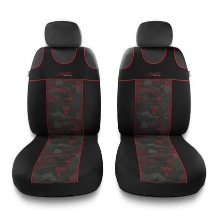 T-shirt seat covers for Audi A3 8L, 8P, 8V (1996-2019) - Auto-Dekor - Stylus 1+1 - red