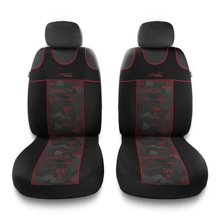 T-shirt seat covers for Audi A6 C4, C5, C6, C7, C8 (1994-2019) - Auto-Dekor - Stylus 1+1 - red