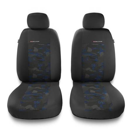 Universal fit car front seat covers for Alfa Romeo 146 (1994-2001) - Auto-Dekor - Elegance 1+1 - blue