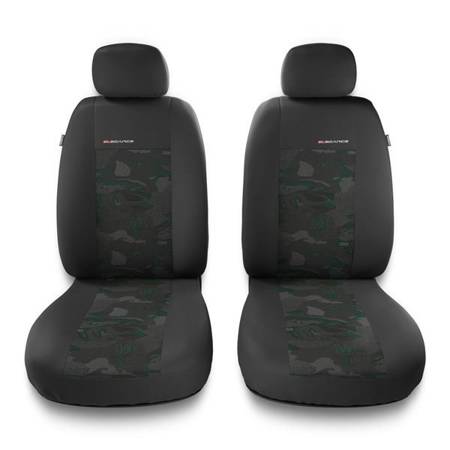 Universal fit car front seat covers for Alfa Romeo 146 (1994-2001) - Auto-Dekor - Elegance 1+1 - green