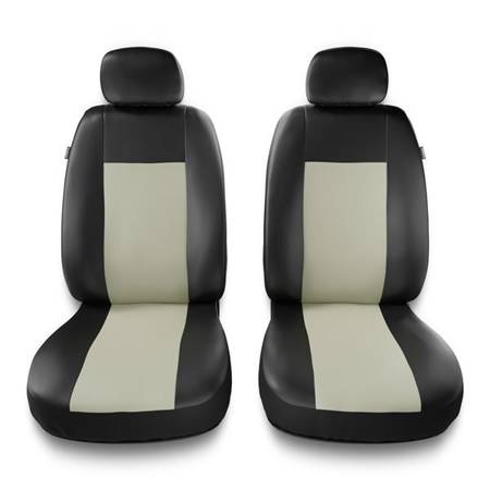 Universal fit car front seat covers for Citroen C5 I, II (2000-2017) - Auto-Dekor - Comfort 1+1 - beige