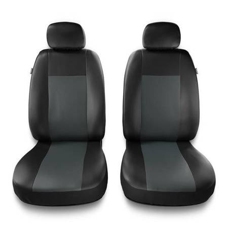 Universal fit car front seat covers for Nissan Qashqai I, II (2007-2019) - Auto-Dekor - Comfort 1+1 - grey