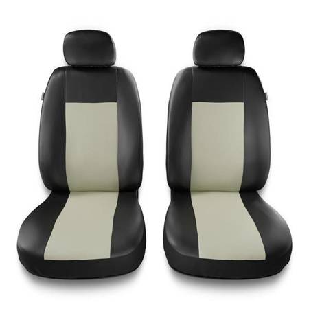 Universal fit car front seat covers for Toyota Prius I, II, III, IV (1997-2019) - Auto-Dekor - Comfort 1+1 - beige