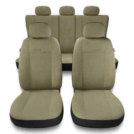 Universal fit car seat covers for Audi A4 B5, B6, B7, B8, B9 (1995-....) - Auto-Dekor - Prestige - beige