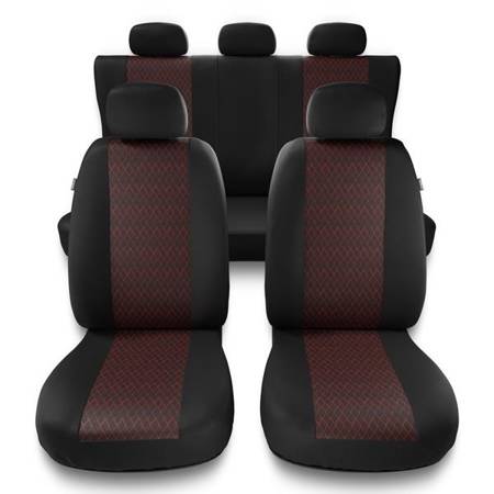 Universal fit car seat covers for BMW 2 Series F22, F45 (2013-2019) - Auto-Dekor - Profi - red