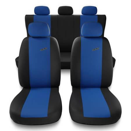 Universal fit car seat covers for Dacia Logan I, II (2004-2019) - Auto-Dekor - XR - blue