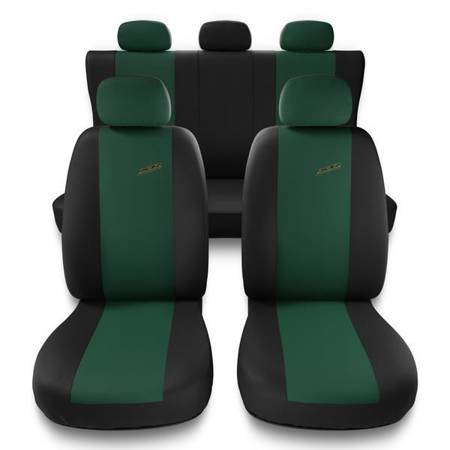 Universal fit car seat covers for Dacia Logan I, II (2004-2019) - Auto-Dekor - XR - green