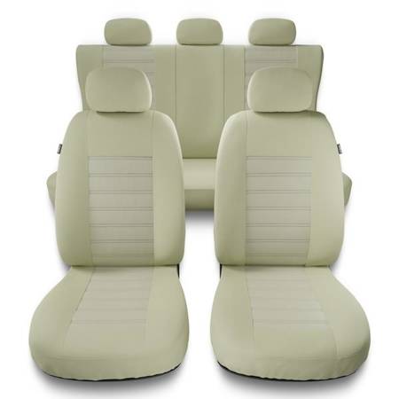 Universal fit car seat covers for Fiat Linea (2007-2015) - Auto-Dekor - Modern - MG-3 (beige)