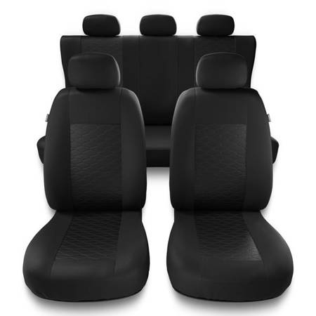 Universal fit car seat covers for Hyundai Atos I, II (1997-2008) - Auto-Dekor - Modern - MP-1 (black)