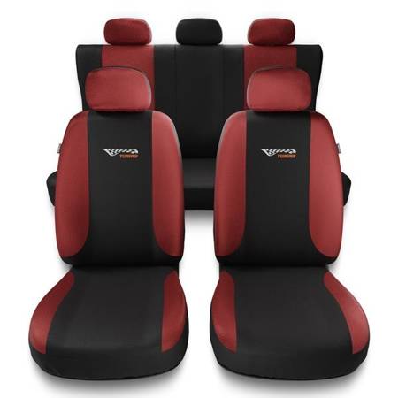 Universal fit car seat covers for Kia Niro I, II (2016-....) - Auto-Dekor - Tuning - red