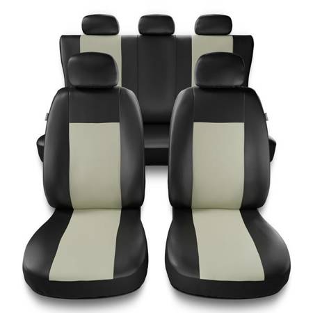 Universal fit car seat covers for Nissan Qashqai I, II (2007-2019) - Auto-Dekor - Comfort - beige