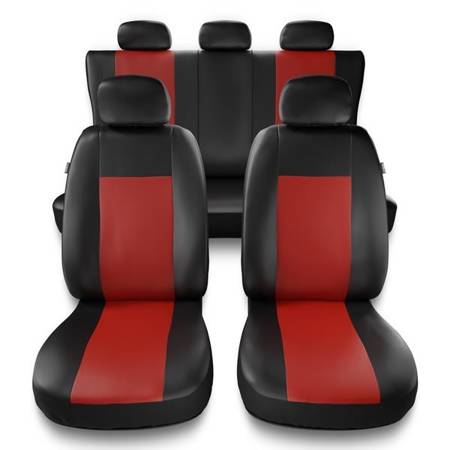 Universal fit car seat covers for Nissan Qashqai I, II (2007-2019) - Auto-Dekor - Comfort - red