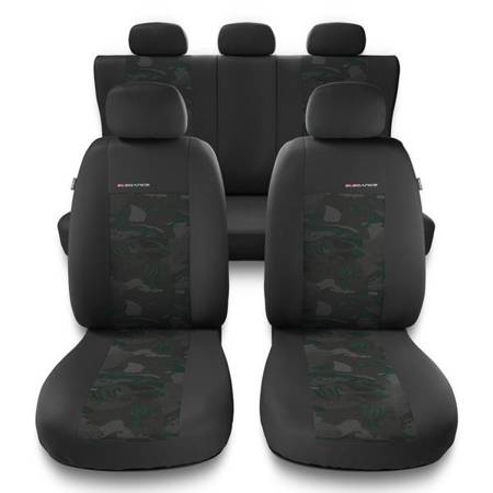 Universal fit car seat covers for Vauxhall Corsa A, B, C, D, E (1982-2019) - Auto-Dekor - Elegance - green