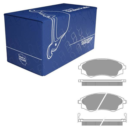 Brake pads for Hyundai Matrix MPV (2001-2002) - Tomex - TX 11-07 (front axle)