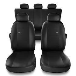 Universal fit car seat covers for Seat Ibiza I, II, III, IV, V (1984-2019) - Auto-Dekor - X-Line - black