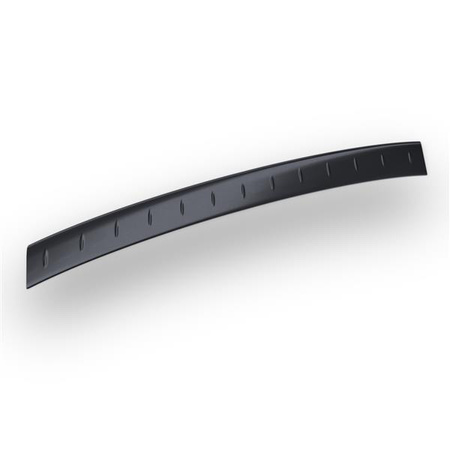 Steel rear bumper trim for Nissan Note E11 FL MPV (5 doors) - (2008-2012) - Croni - Teardrop pattern - black (sanded surface)