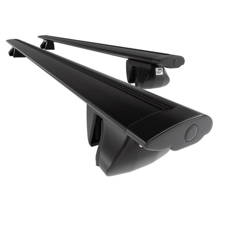Aluminium roof rack for Fiat Panda II 4x4 Hatchback (2003-2011) - black - Amos - Alfa - Dynamic - rail roofs