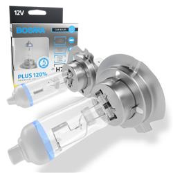 Halogen bulbs H7 - 12 [V] 55 [W] - BOSMA - Plus 120% - 2 pcs